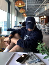 Look Hamir East Coast Lettering Heavy Cotton Oversized Sweatshirt