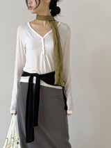 Diane Wrinkle Long Scarf