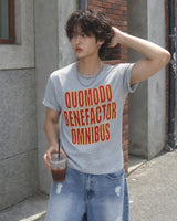 (UNISEX) Quomodo Embo Text Tee