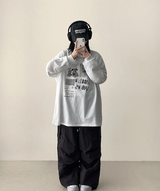トートキュートダイドプリントスウェットシャツ