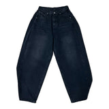 Rough Muse Tassel Ball Stud Wide Long Denim Pants