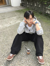 メイヴンスタッデッドカーブドデニムパンツ2C