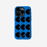 Heart Pattern Blue MagSafe Tough Case