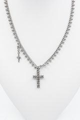 Dot cross necklace