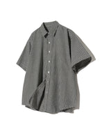 87-STAN072 Classic OverFit Short-Sleeved Gingham Check Shirt