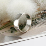 SVR-S613 Got7 Mark BamBam wearing silver 925 plain 8mm plain silver ring