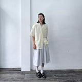 Boxy Embossed Layering Shirt