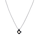checker flower necklace