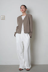 Wide string Sweat Pants_Ivory