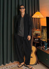 [ VIR Style Original ] China Collar Pleated Jacket 2COLOR