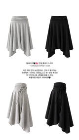 Unbalanced Flare skirt