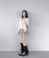lace ribbon hole cd (3colors)