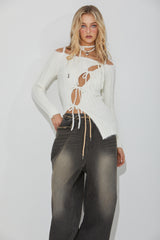 SLOT CARDIGAN