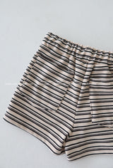 Stripe banding napping shorts