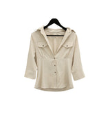 Sareon Open Collar Three QuarterShirt