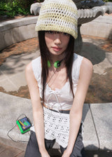 Stripe Coma Beanie - Yellow