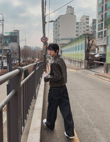 Cres Double Knee Carpenter Raw Denim Pants