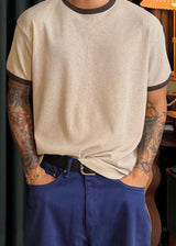 Waffle-Knit Short-Sleeve T 4COLOR
