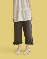 Cozy button roll up pants (2 color) 