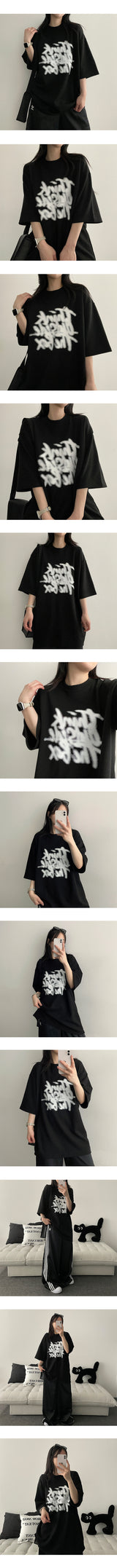 サイドオーバーサイズフィット半袖Tシャツ