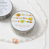 String Beads Clear Tape / Necklace