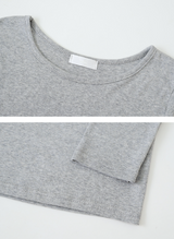 ベーシックコットン7分袖Tシャツ (5color)