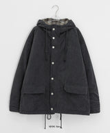 Harvey Corduroy Quilted Hood Jumper
