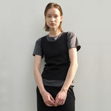 (T-6823)エッセンシャルスタンダードラウンドネックTシャツ