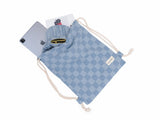 Checkerboard Gymsack - Denim blue