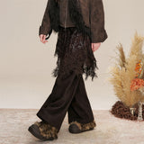 Layered Shirring Pleats Skort
