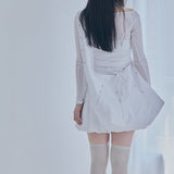 rivet cross bag (white)
