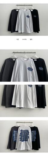 ニューバックプリント長袖Tシャツ (3 colors)