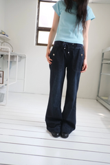 ドロップデニムパンツ