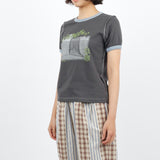 Nirai Ringer Tee - Charcoal