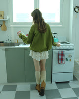 Box pleats logo mtm / green