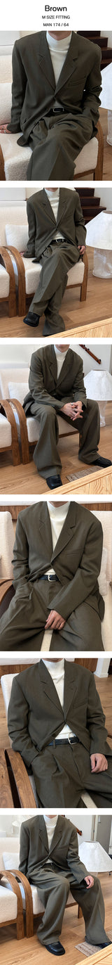 [SET UP possible] マックス3ボタンブレザー(2color)