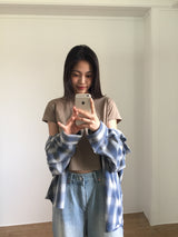 Summer Western Check Shirt (2color)