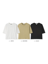 オーバークロップベーシック半袖Tシャツ 3C