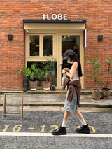 [MADE] カッドバミューダカーゴデニムパンツ