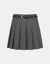 Bianca Pinstripe Belt Skirt
