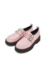 Biker Platform loafer pink
