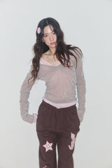 シェリーリボンベルベットトップ (GREY)