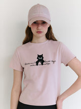 ローラキャットフレンズTシャツ ピンク