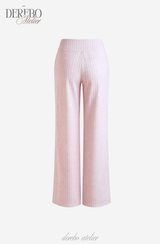ムードチェック コットン バンディング カジュアルパンツ (LONG TYPE)