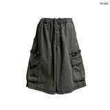 (3color) ストラクチャードカーゴバミューダパンツ