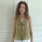 Passionate ruffle blouse (yellow green)