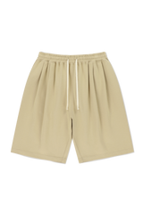 COTTON PINTUCK SHORTS