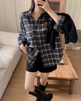 Erene チェック柄シャツ