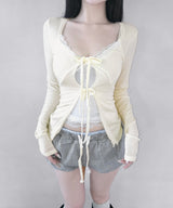 lace ribbon hole cd (3colors)