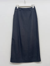 Rivet Stripe H-Line Skirt